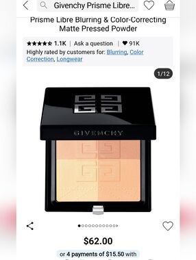 Givenchy Prisme Libre Matte Pressed Powder - Peach & Tan Tones